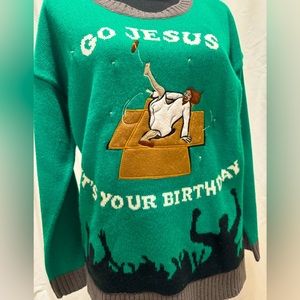 Ugly Christmas Sweater “Go Jesus It’s your Birthday”